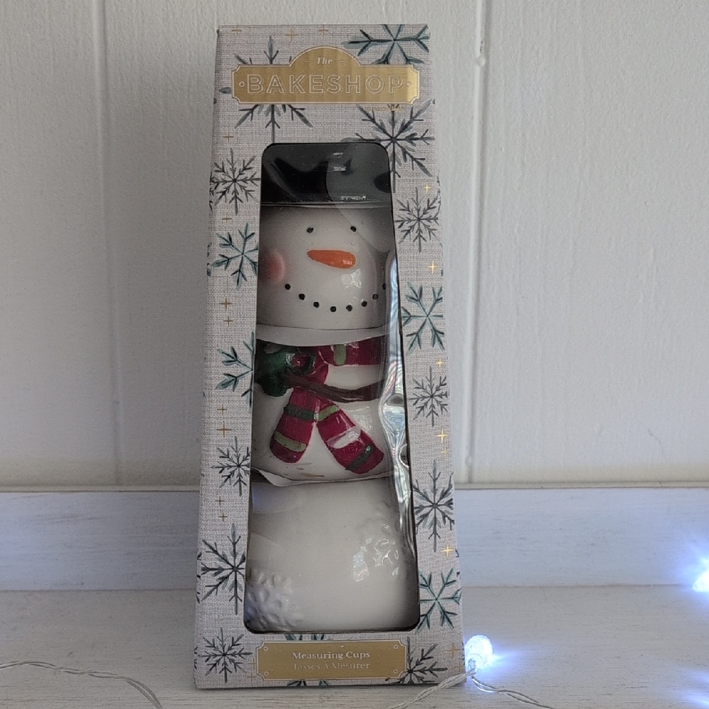 THE BAKESHOP SNOWMAN MEASURING CUPS ⛄☃️